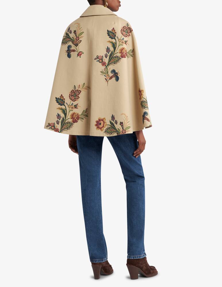 rinascente ETRO Trench a mantella con stampa floreale