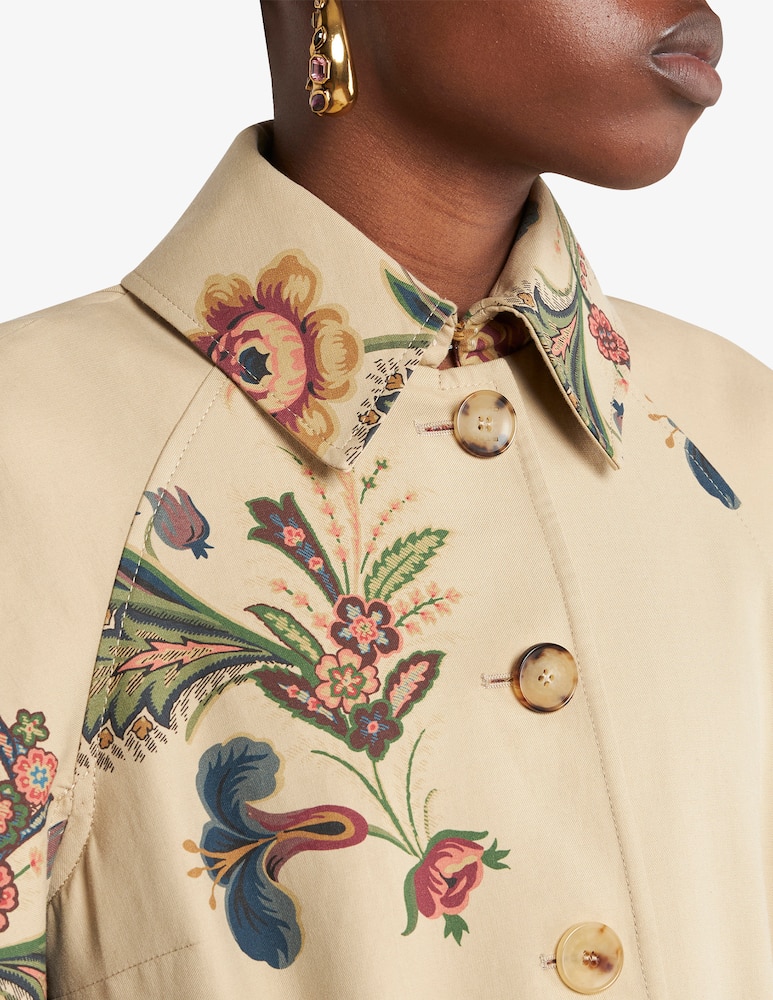 ETRO Trench a mantella con stampa floreale - immagine 3 ETRO Trench a mantella con stampa floreale - immagine 3