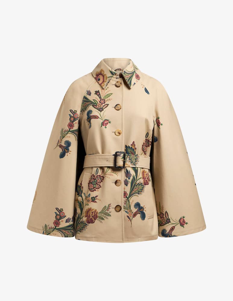 ETRO Trench a mantella con stampa floreale - immagine 4 ETRO Trench a mantella con stampa floreale - immagine 4