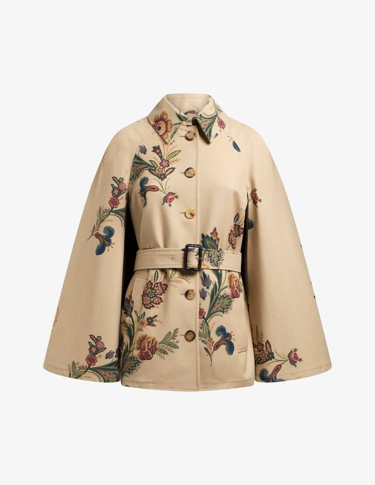 rinascente ETRO Trench a mantella con stampa floreale