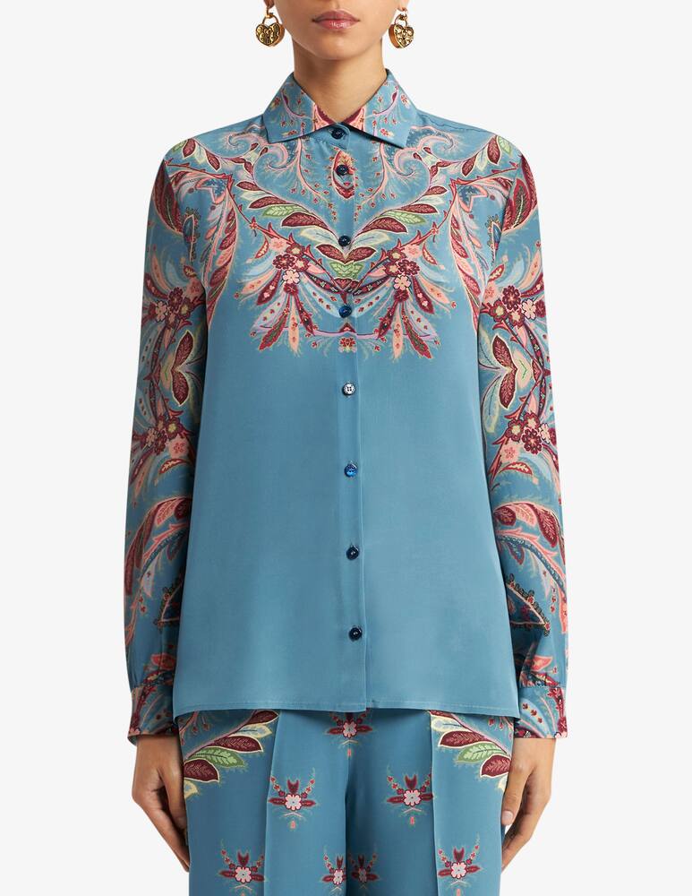 ETRO Camicia in seta con stampa piazzata - immagine 1 ETRO Camicia in seta con stampa piazzata - immagine 1