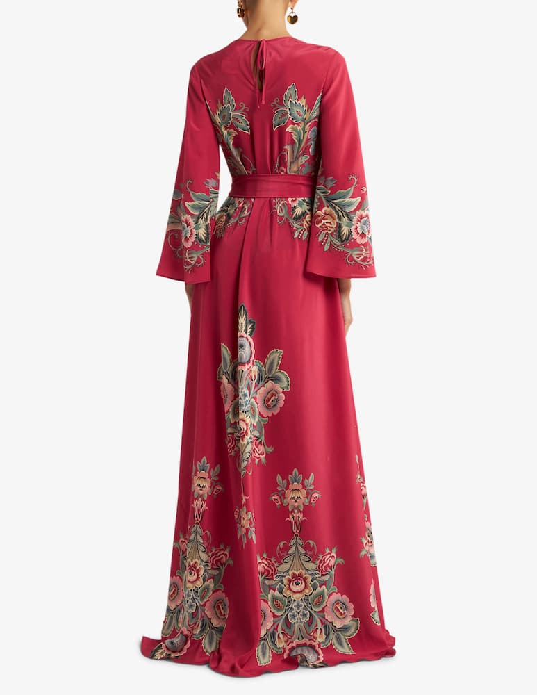 rinascente ETRO Abito lungo in seta con stampa