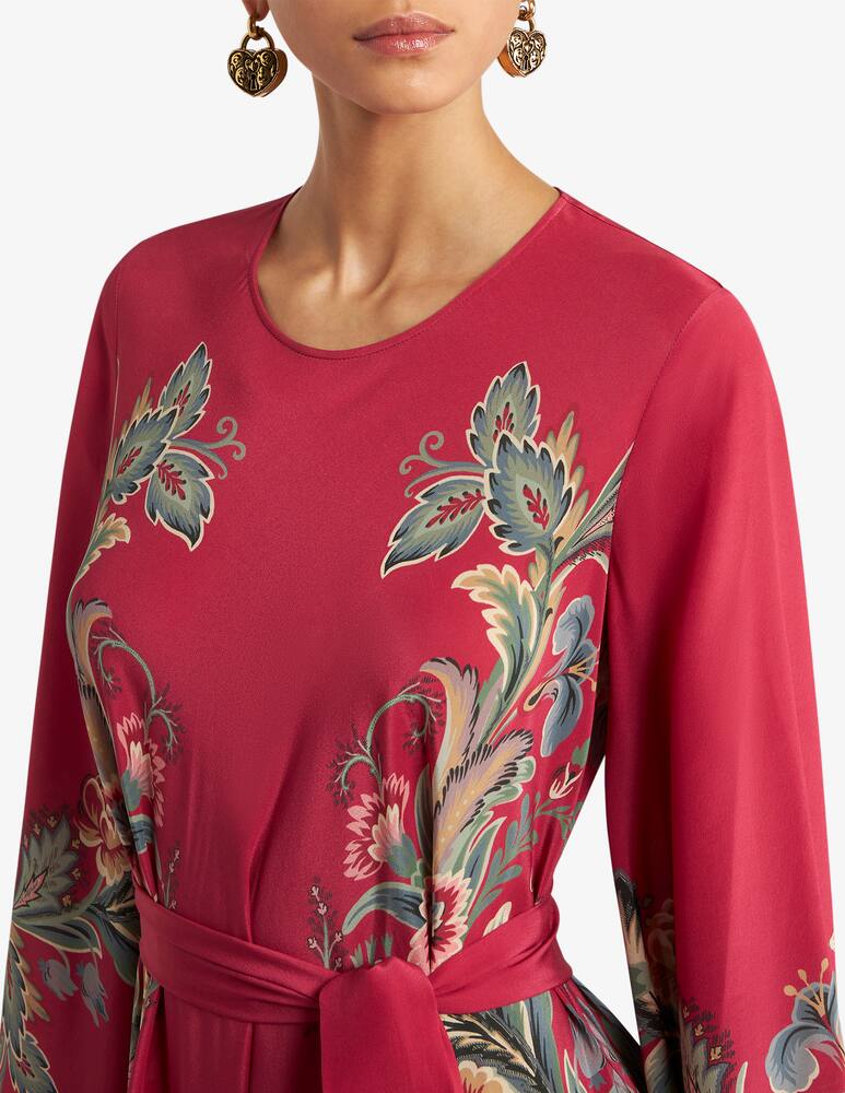 rinascente ETRO Abito lungo in seta con stampa