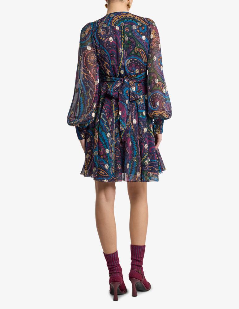 rinascente ETRO Silk mini dress with paisley print
