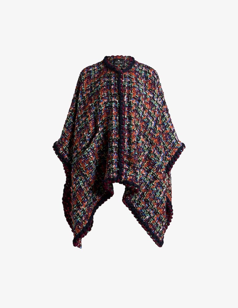 rinascente ETRO Mantella in tweed multicolore