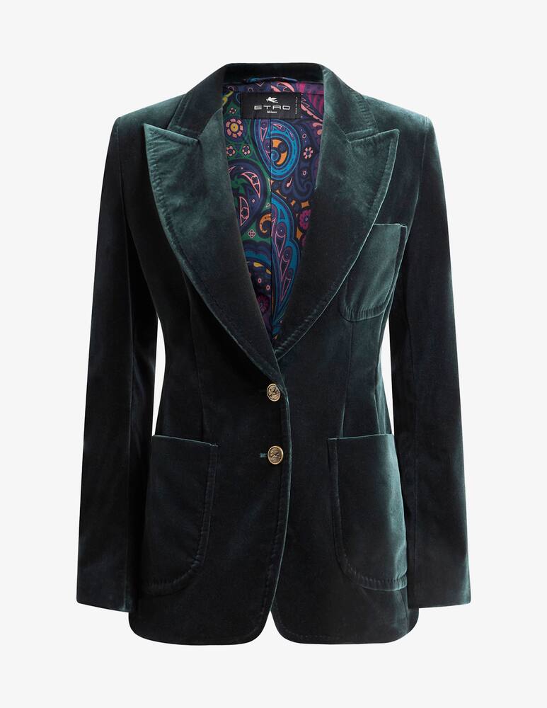 rinascente ETRO Stretch velvet jacket