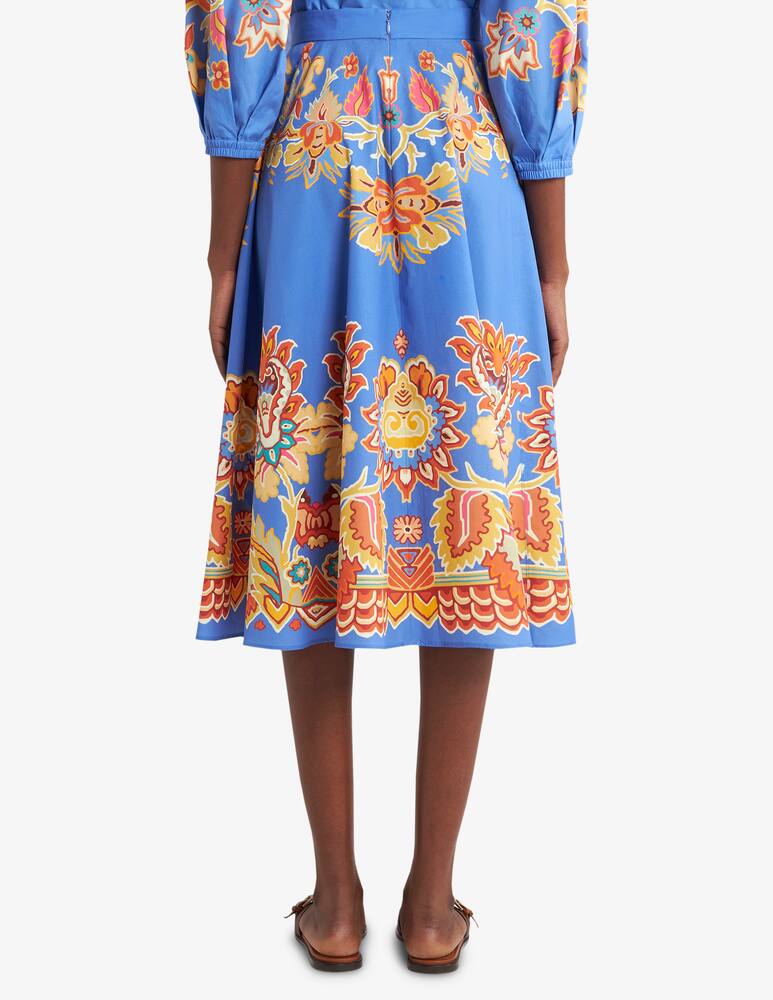 rinascente ETRO Printed poplin midi skirt