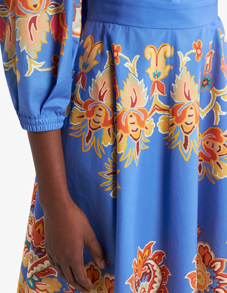 rinascente ETRO Printed poplin midi skirt