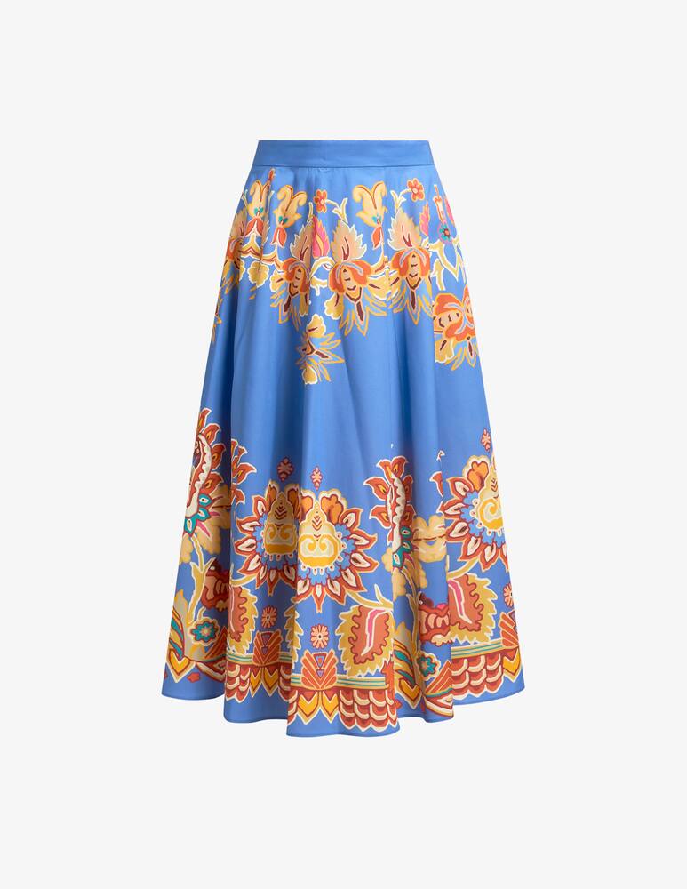 rinascente ETRO Printed poplin midi skirt