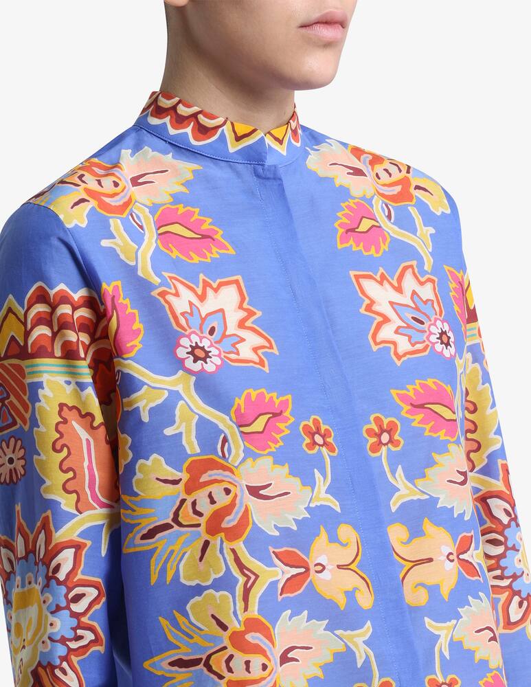rinascente ETRO Cotton and silk shirt with print