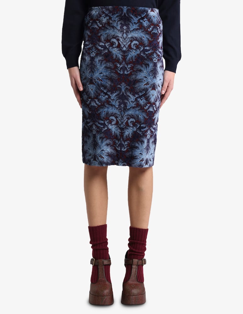 ETRO Gonna in ciniglia jacquard - immagine 1 ETRO Gonna in ciniglia jacquard - immagine 1