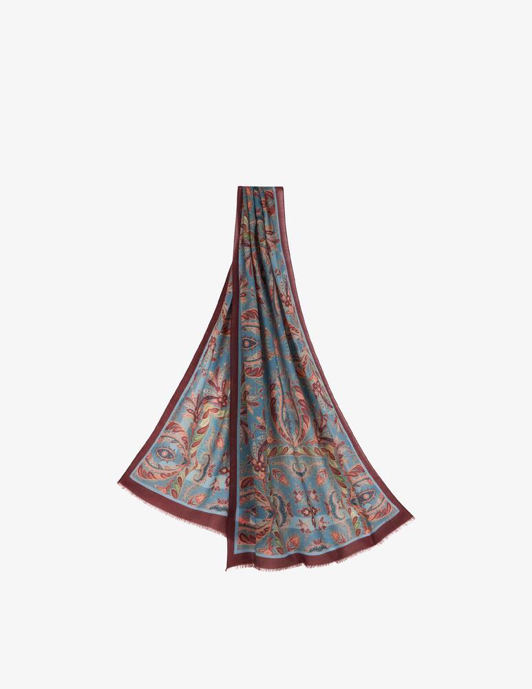rinascente ETRO Wool and cashmere scarf with placed print