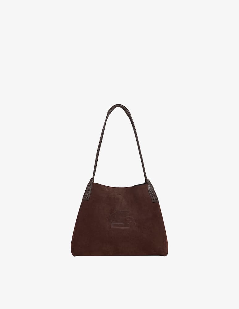 rinascente ETRO Small Libra tote bag in suede