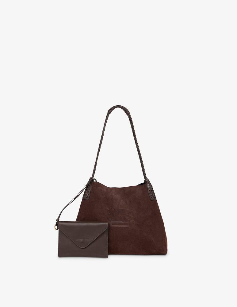 rinascente ETRO Small Libra tote bag in suede