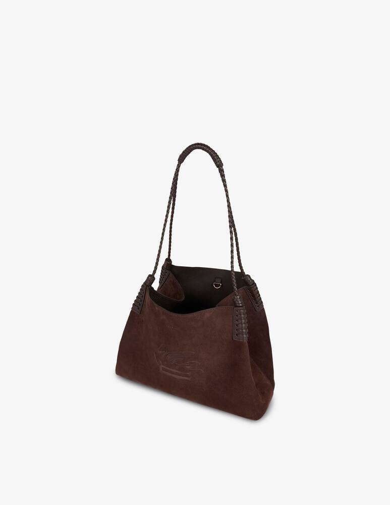 rinascente ETRO Small Libra tote bag in suede