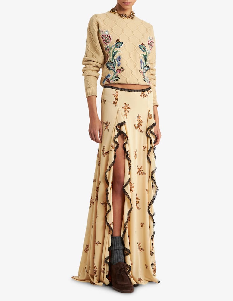 ETRO Maglione in lana e cashmere con ricamo - immagine 2 ETRO Maglione in lana e cashmere con ricamo - immagine 2