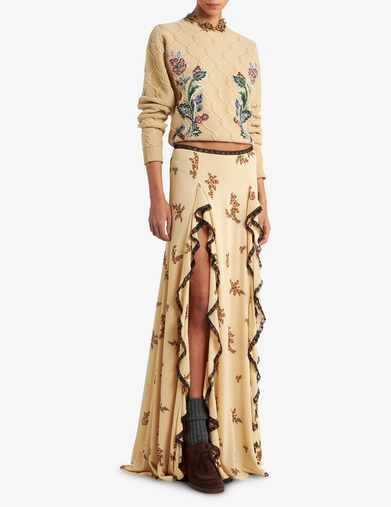 rinascente ETRO Maglione in lana e cashmere con ricamo