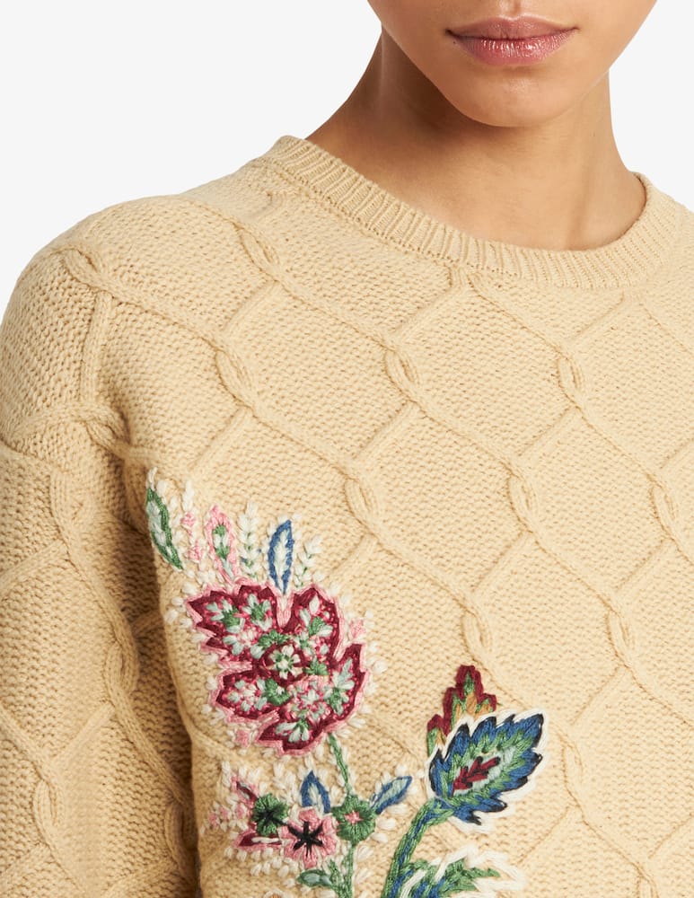 rinascente ETRO Maglione in lana e cashmere con ricamo