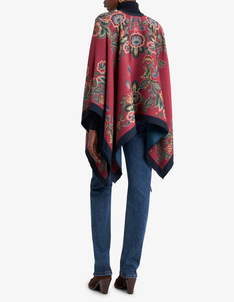 rinascente ETRO Floral wool-blend cape