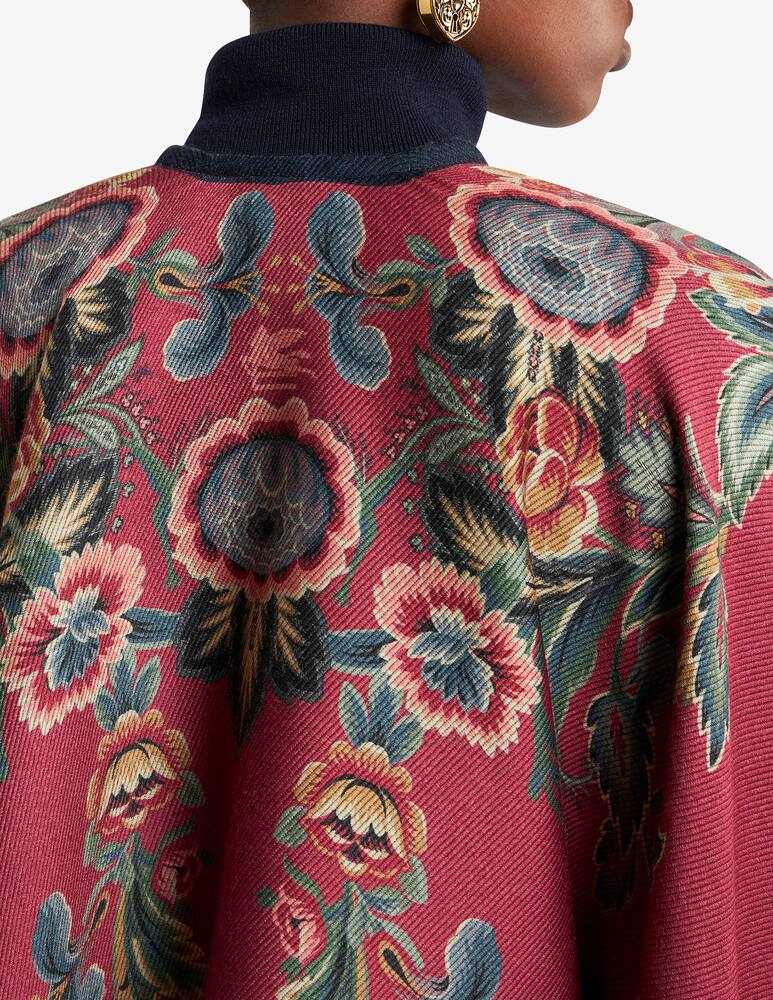 rinascente ETRO Floral wool-blend cape