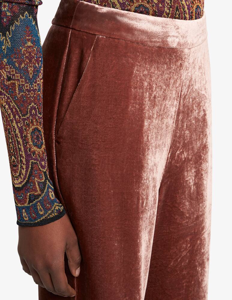rinascente ETRO Velvet palazzo trousers