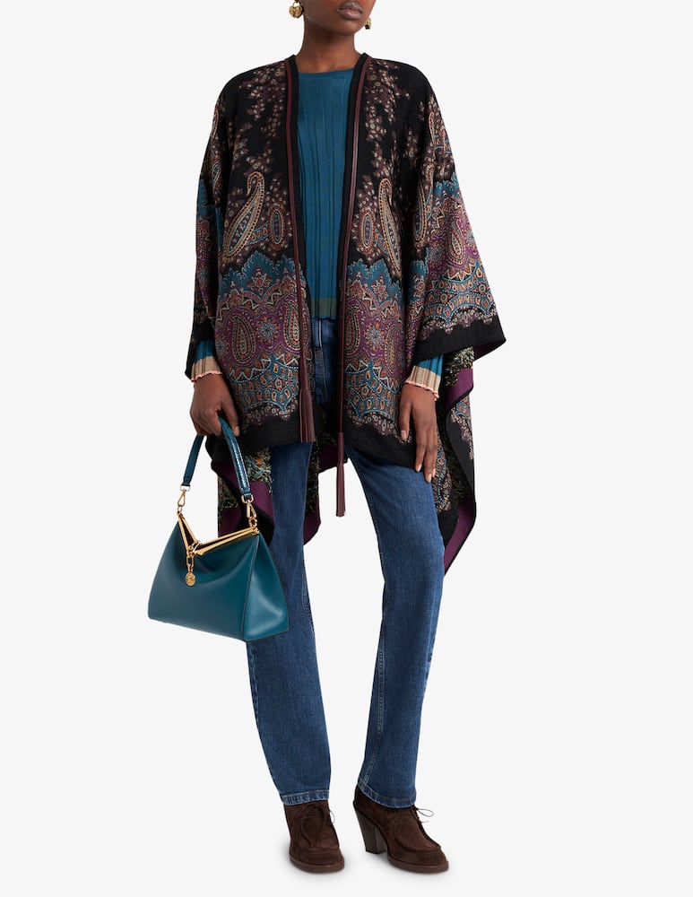 rinascente ETRO Wool- and silk-blend jacquard cape