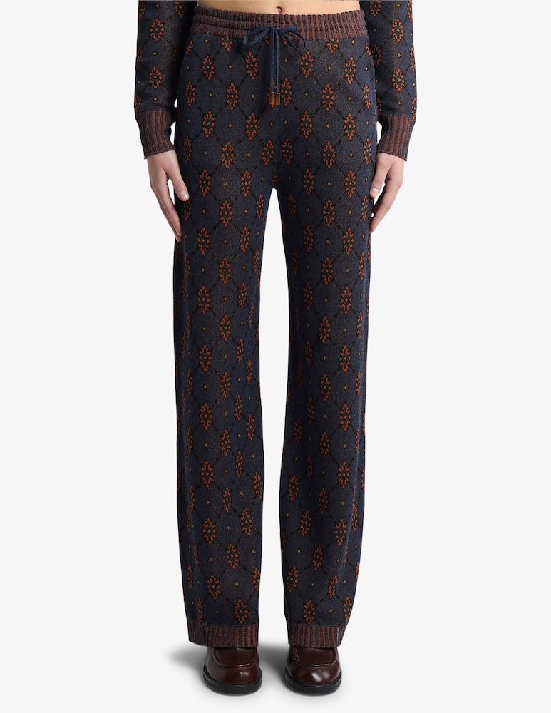 rinascente ETRO Knit jogging trousers with motif