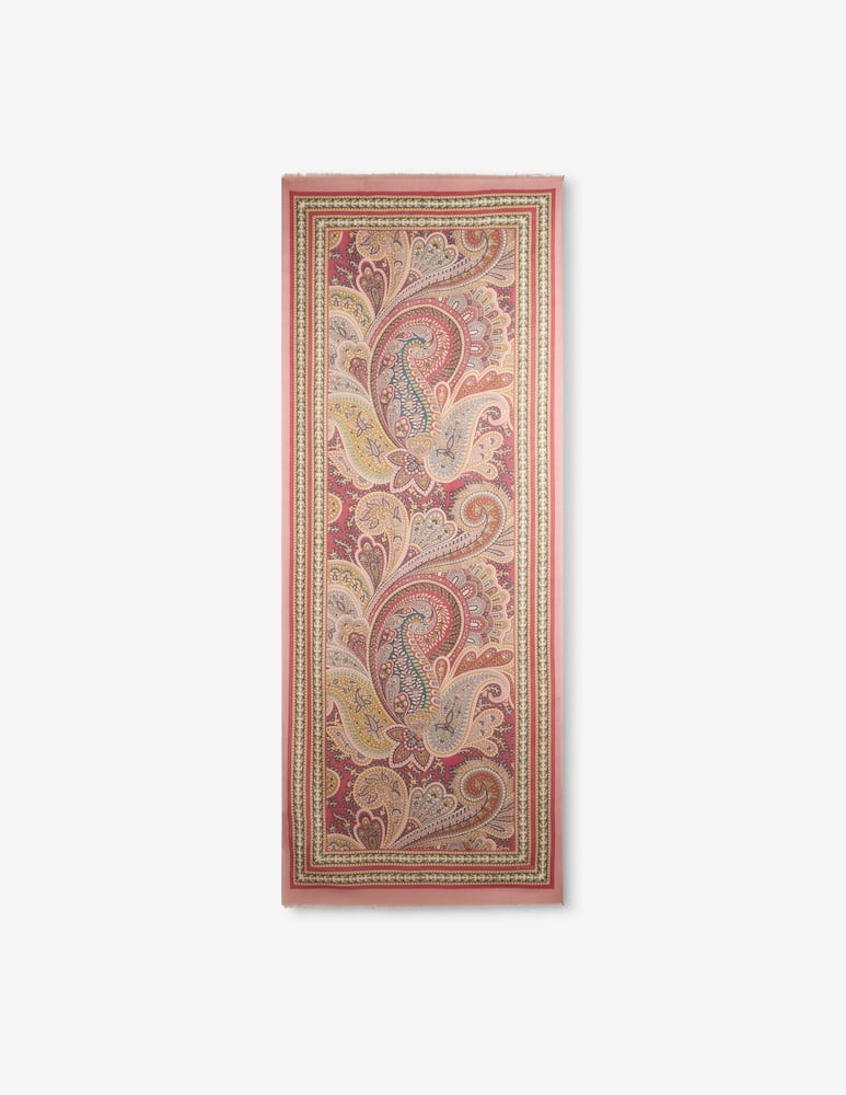 rinascente ETRO Wool, cashmere and silk scarf with print