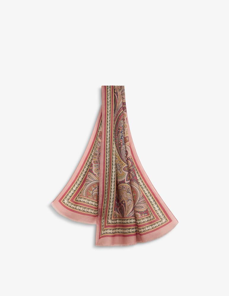 rinascente ETRO Wool, cashmere and silk scarf with print