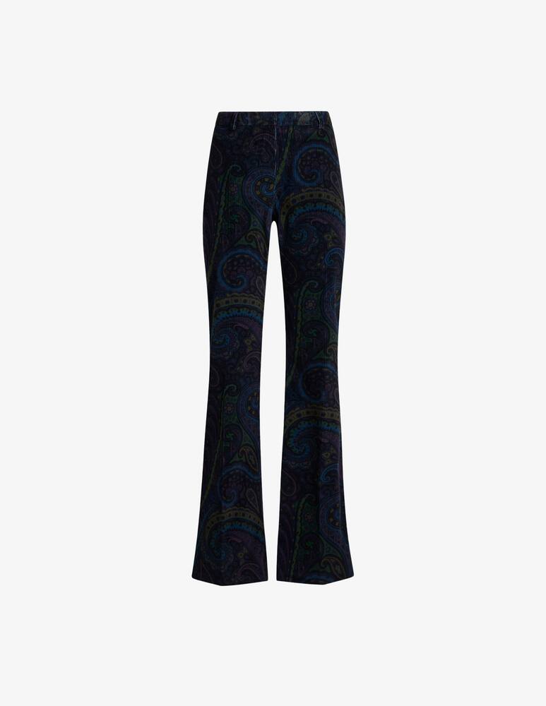 rinascente ETRO Printed corduroy velvet trousers