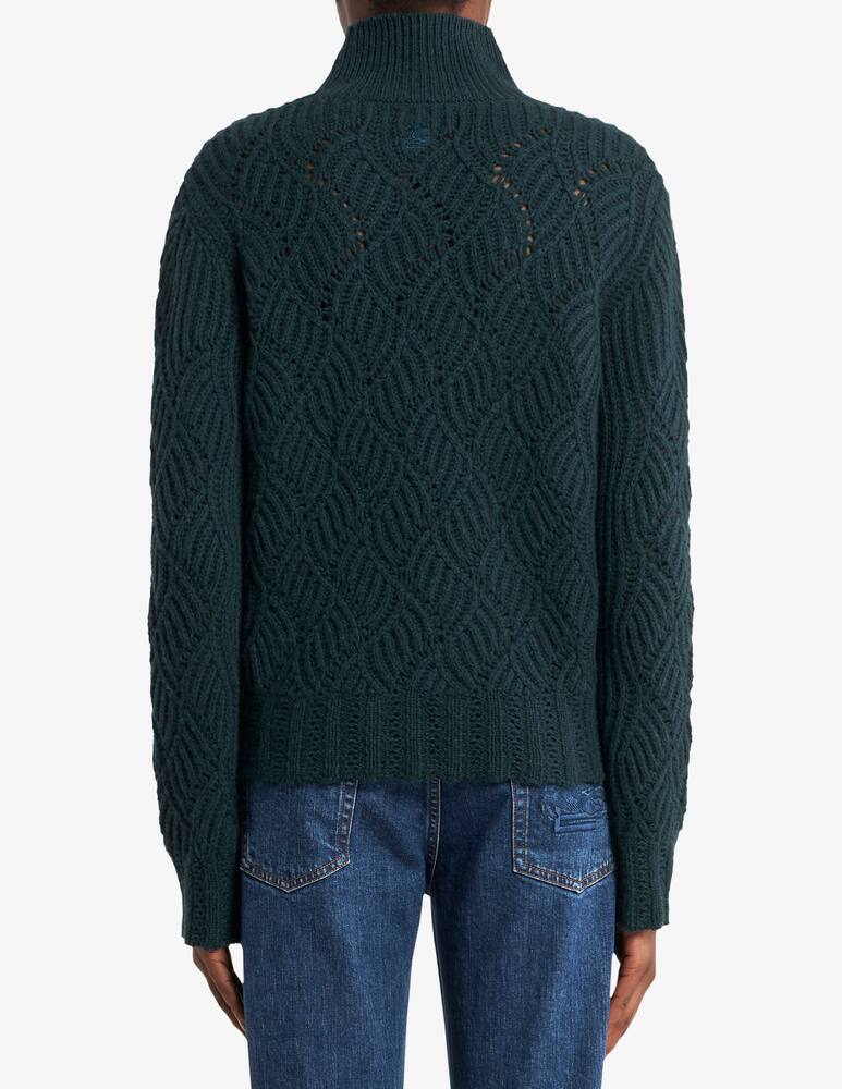 rinascente ETRO Maglia a collo alto in cashmere con motivo traforato