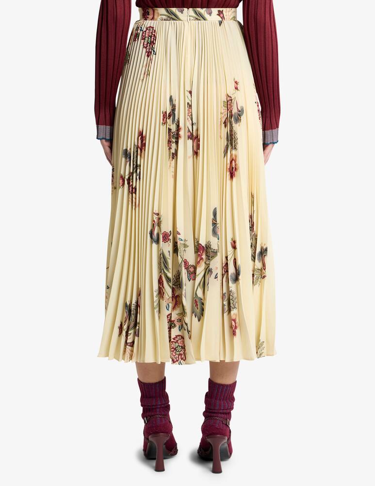 rinascente ETRO Pleated sable skirt with print