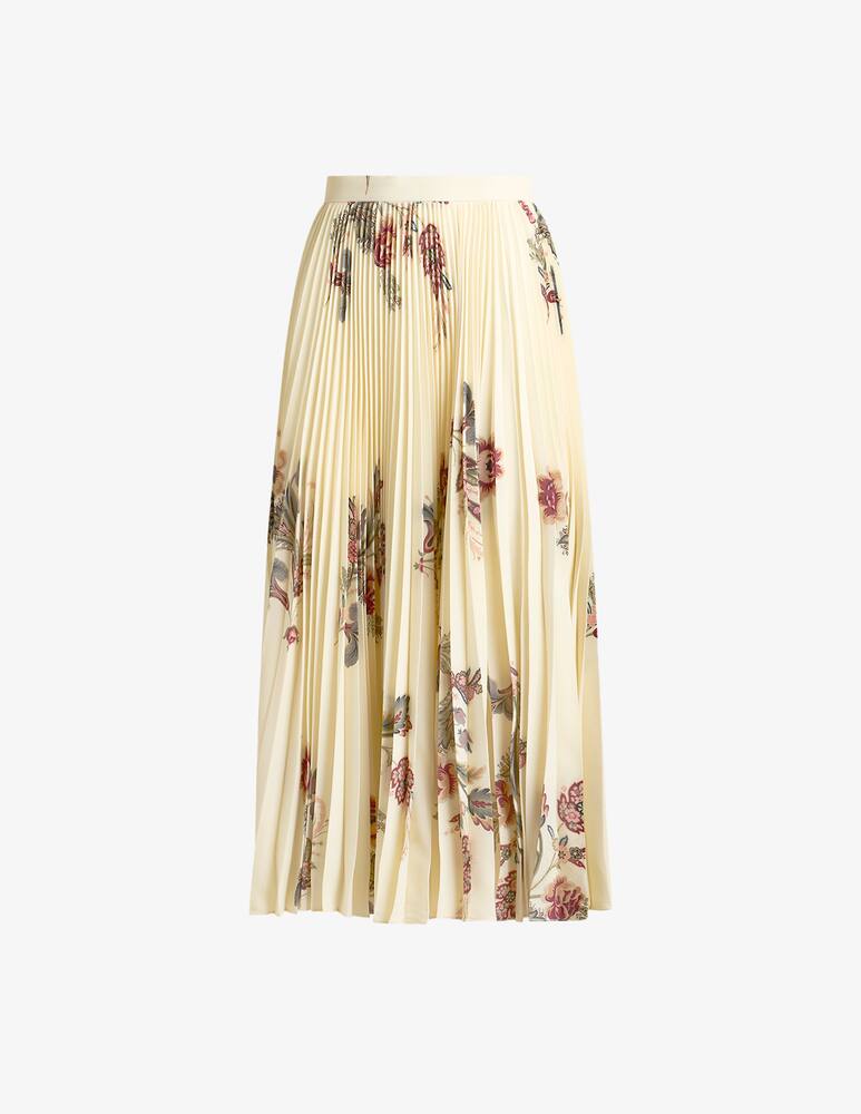 rinascente ETRO Pleated sable skirt with print