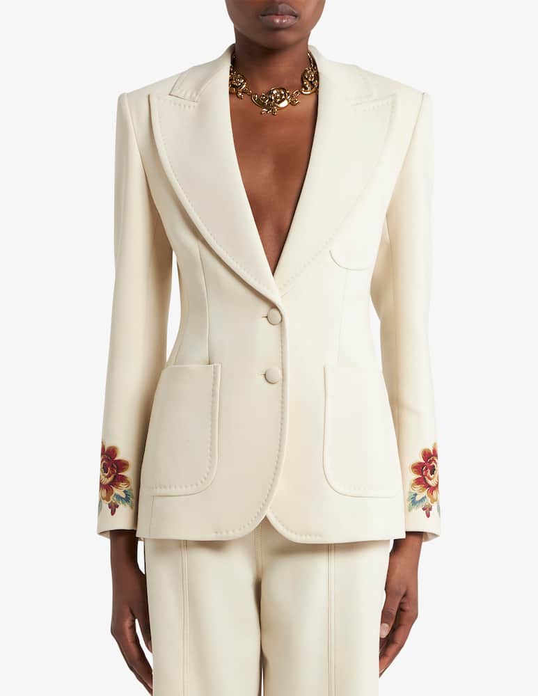 rinascente ETRO Cool wool jacket with embroidery