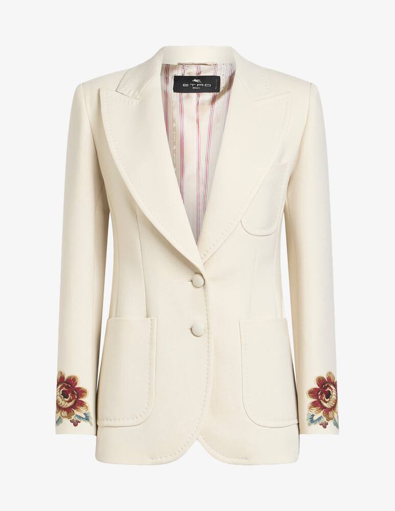rinascente ETRO Cool wool jacket with embroidery