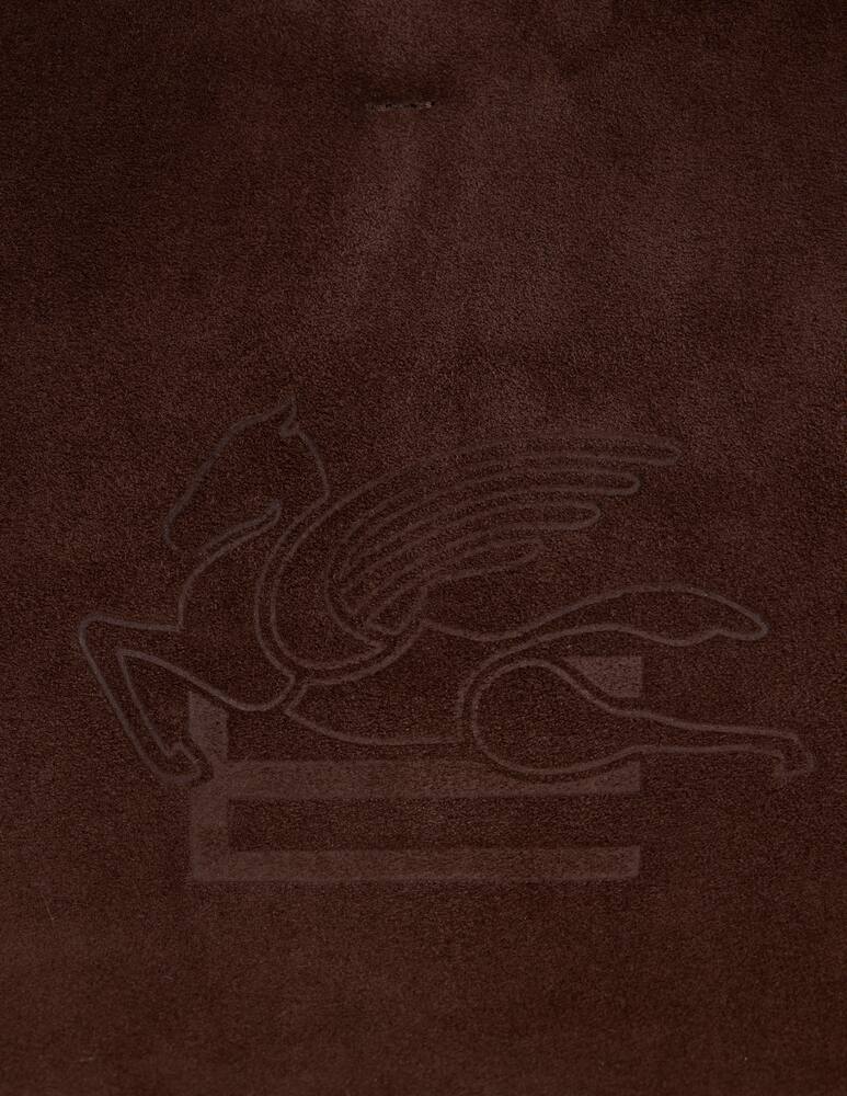 rinascente ETRO Medium Libra tote bag in suede