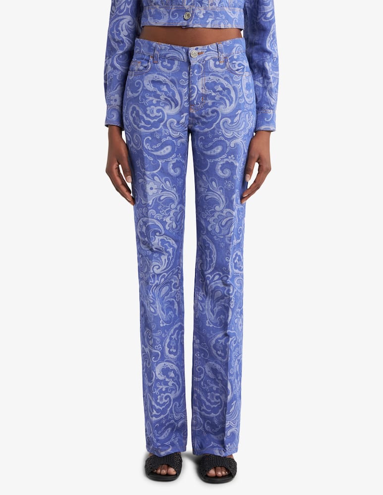 rinascente ETRO Jeans flare jacquard