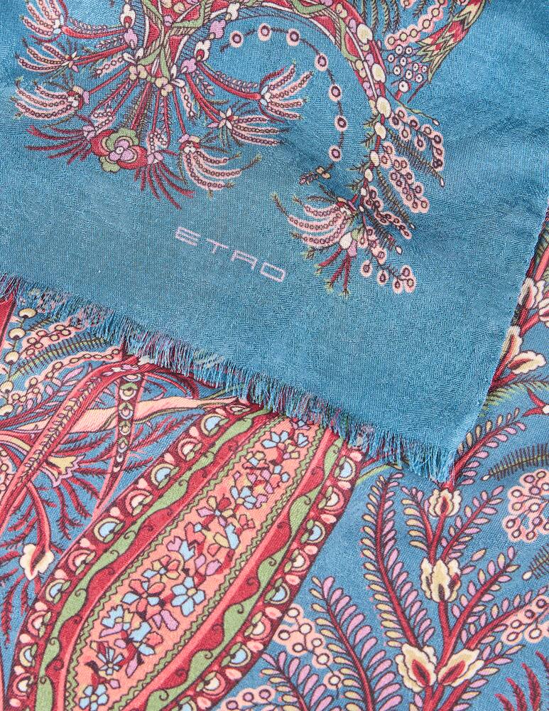 rinascente ETRO Sciarpa in misto cashmere con stampa piazzata