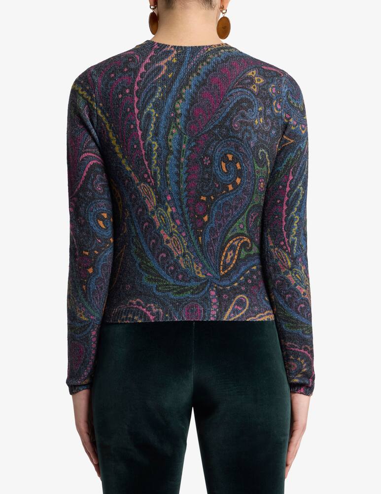 rinascente ETRO Paisley wool and cashmere cardigan