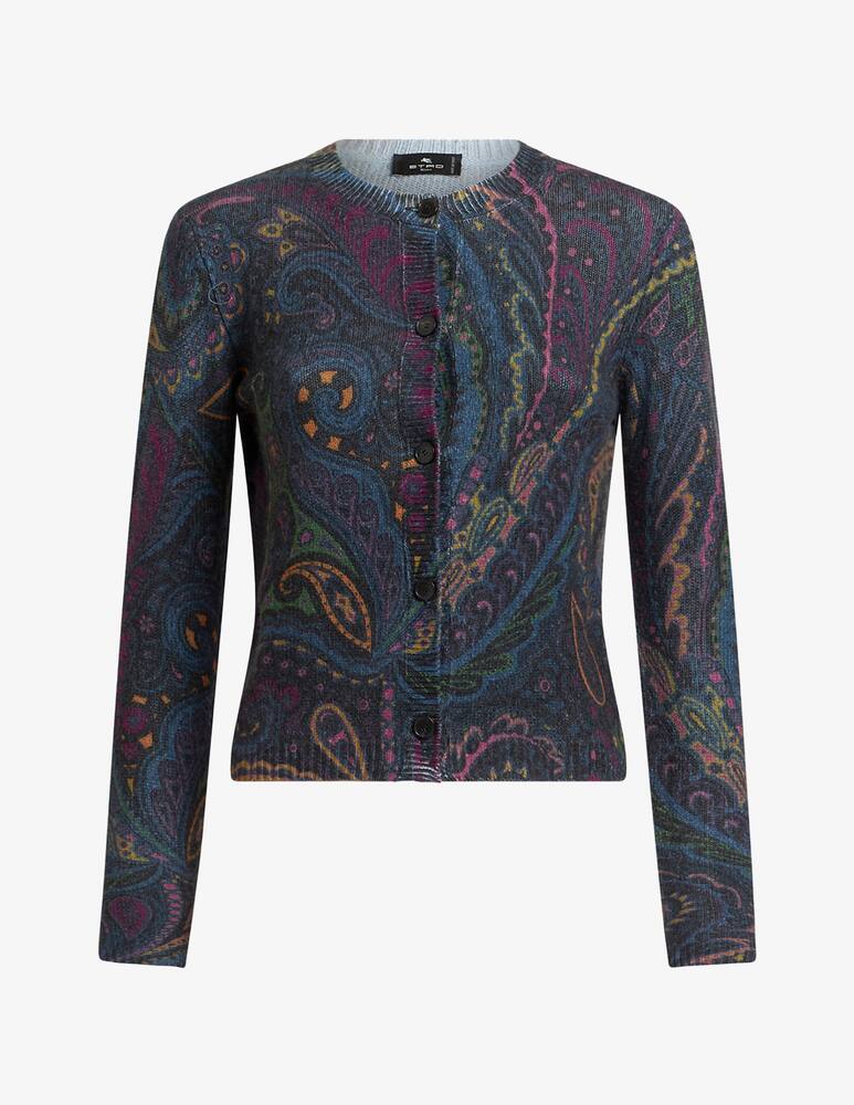 rinascente ETRO Paisley wool and cashmere cardigan