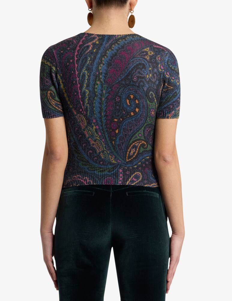 rinascente ETRO Top in lana e cashmere con stampa paisley