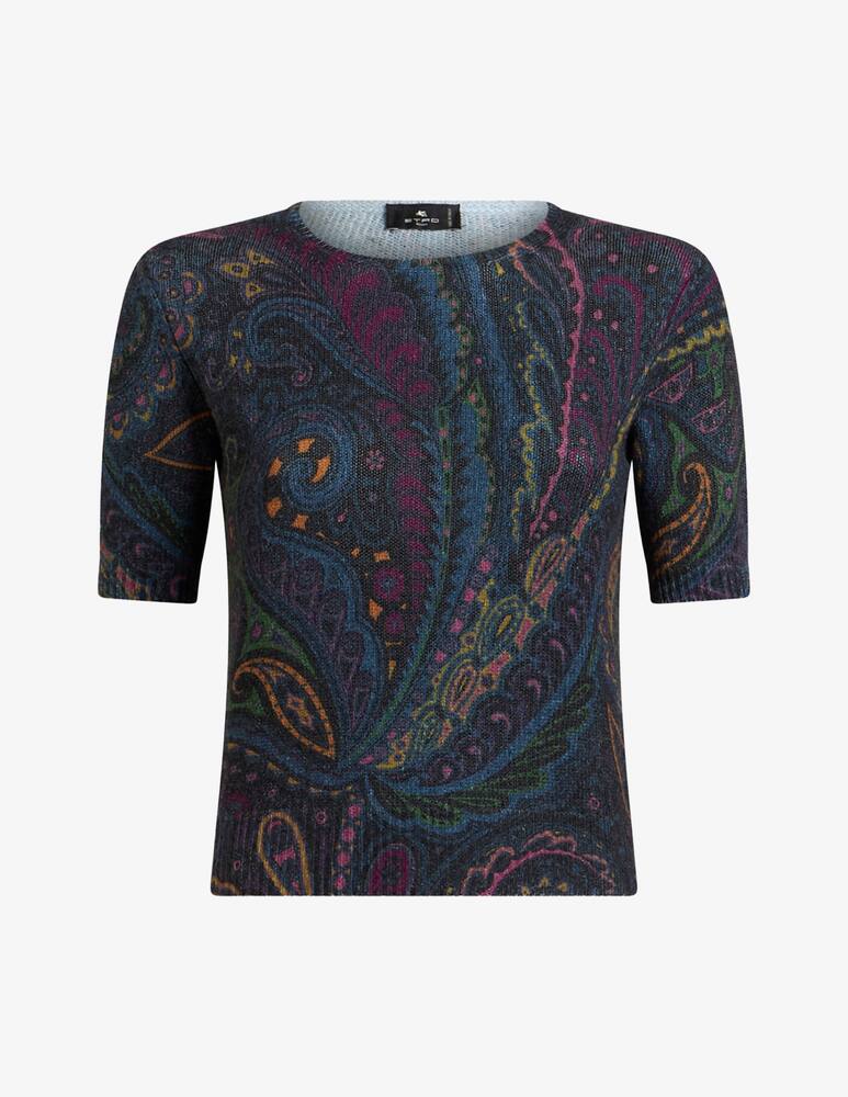 rinascente ETRO Top in lana e cashmere con stampa paisley