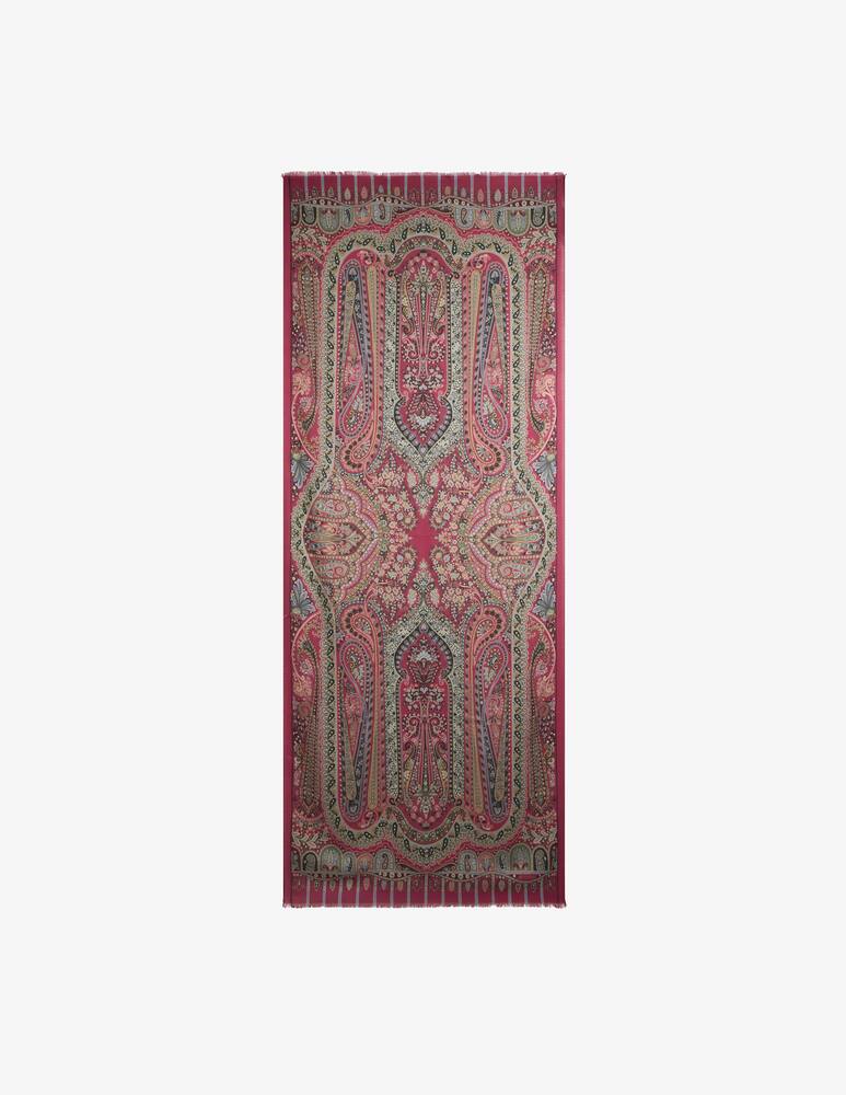ETRO Cashmere and silk scarf with placed print - picture 1 ETRO Cashmere and silk scarf with placed print - picture 1