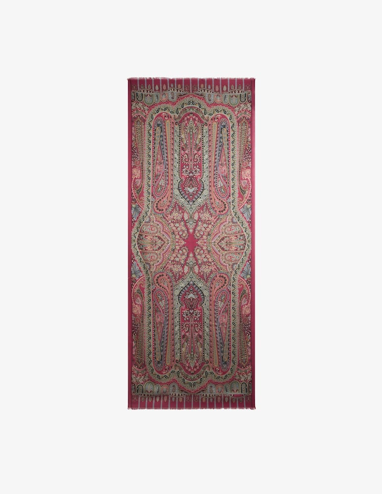 rinascente ETRO Cashmere and silk scarf with placed print