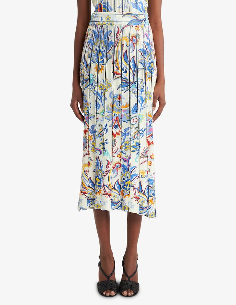 rinascente ETRO Printed knit midi skirt