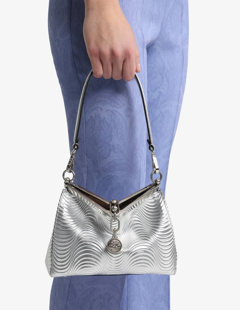 rinascente ETRO Borsa Vela piccola in pelle laminata