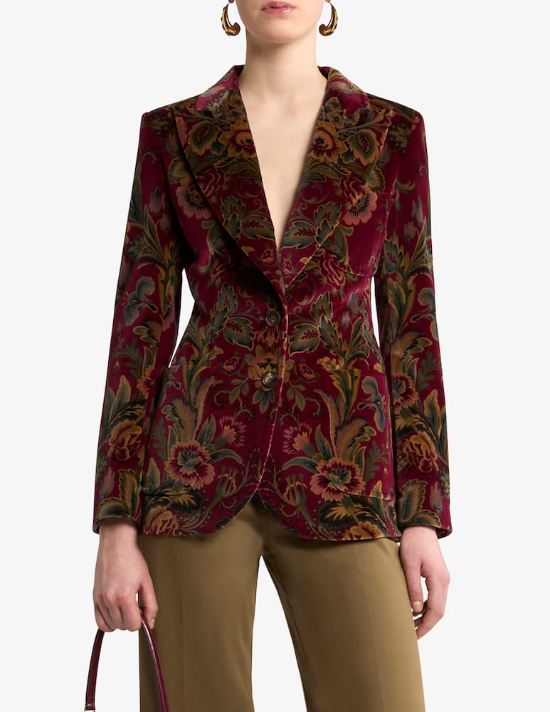 rinascente ETRO Giacca in velluto con stampa