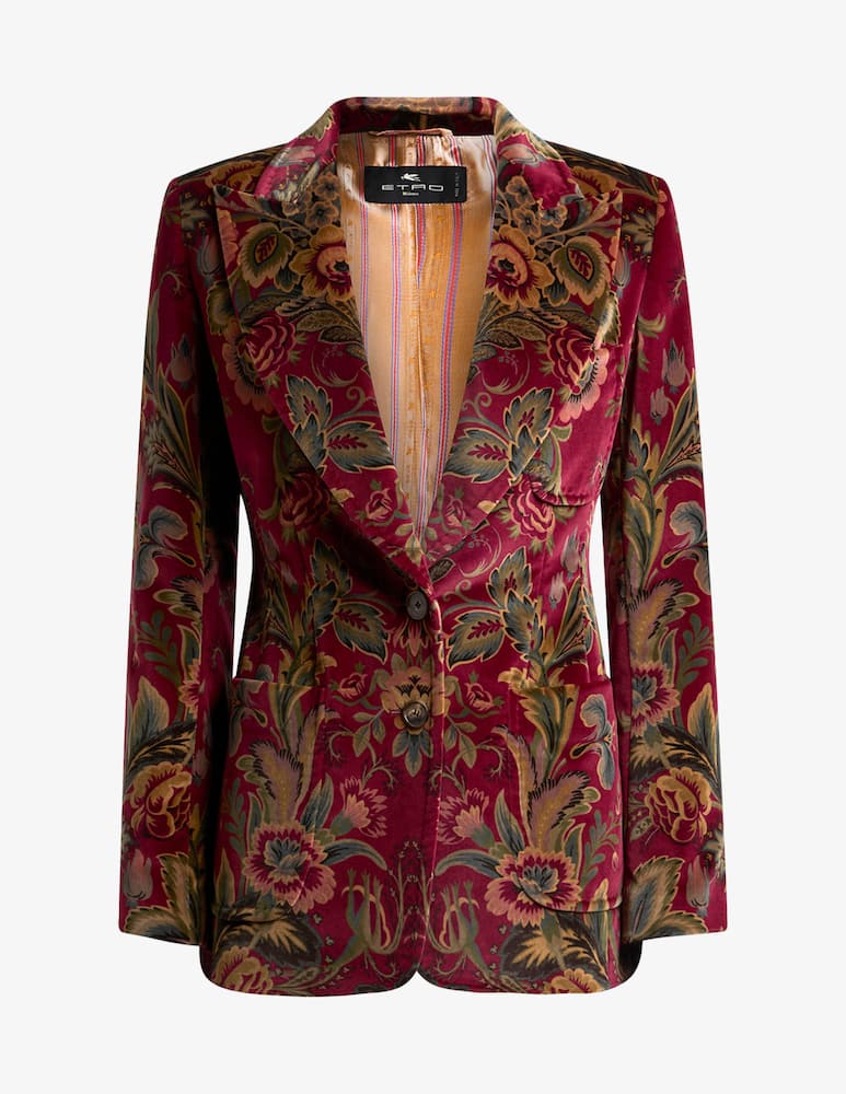 rinascente ETRO Giacca in velluto con stampa