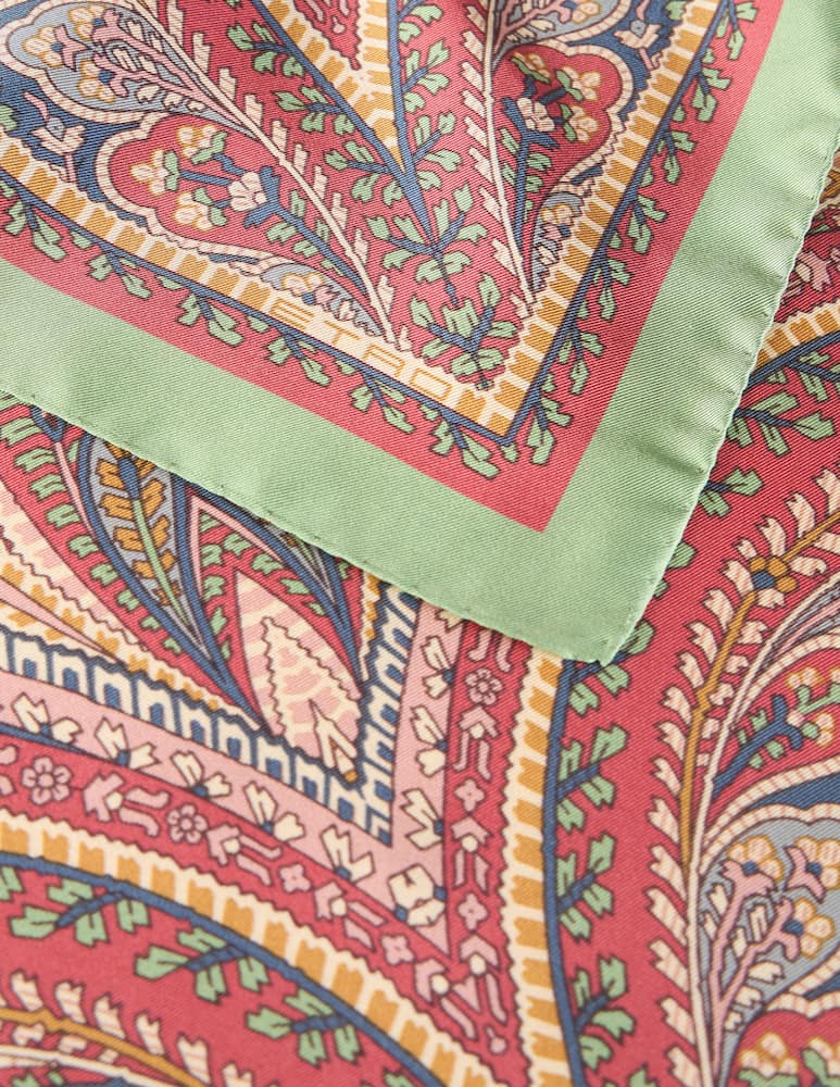 rinascente ETRO Silk scarf with placed print