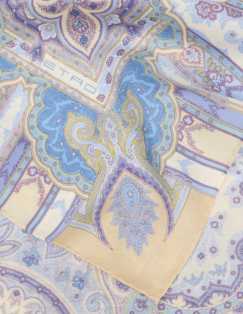 rinascente ETRO Scialle in lana e seta con stampa piazzata